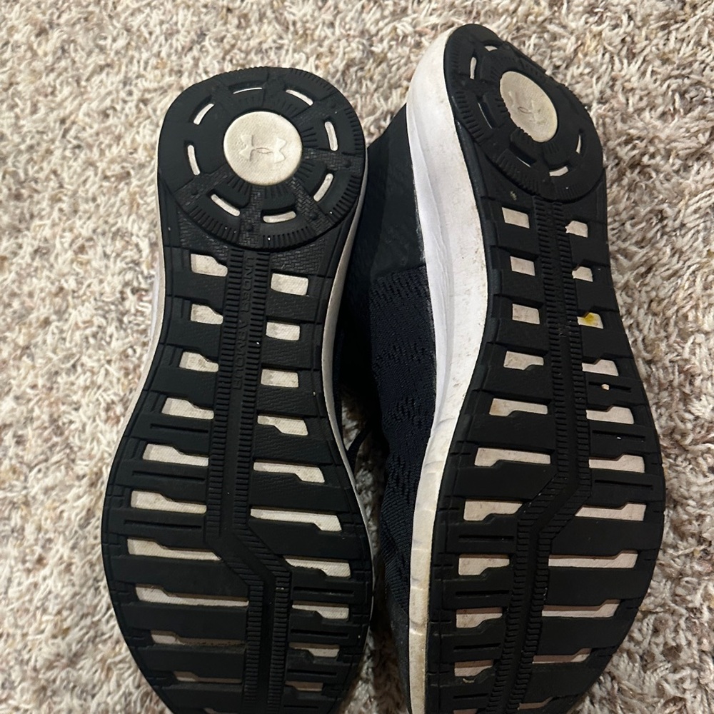 Under Armour Black and White Athletic Shoes - Picture 3 of 3